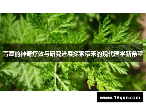 青蒿的神奇疗效与研究进展探索带来的现代医学新希望